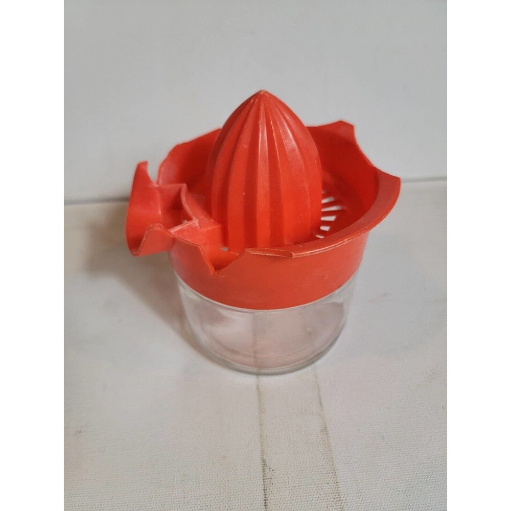 Vintage Gemco Citrus Manual Juicer with 12oz Glass‎ Jar and Orange Reamer USA